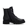Remonte Tex Laced Biker Boot - Black Leather